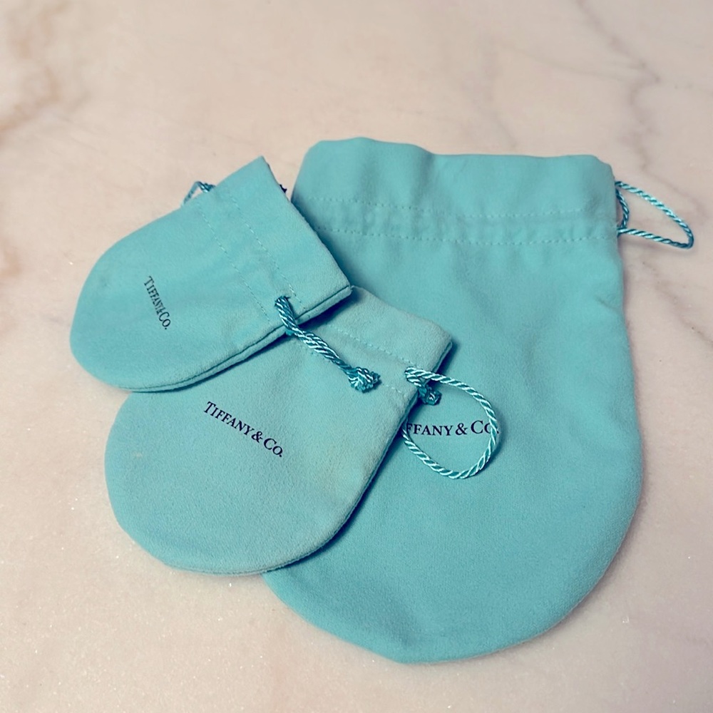 Set of Small, Medium and Large Tiffany & Co. Jewelry Bags